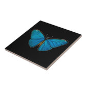 KERAMISCHE TEGEL : BLUE BUTTERFLES TEGELTJE (Zijkant)