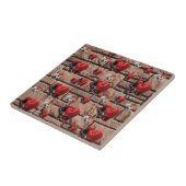 Keramische Tegel Bokshandschoenen Tegeltje (Zijkant)