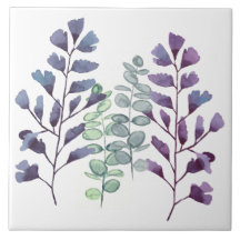 Keramische Tegel - Botanisch Collectie Aquarellen