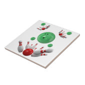 Keramische Tegel Bowling Bowl Tegeltje (Zijkant)