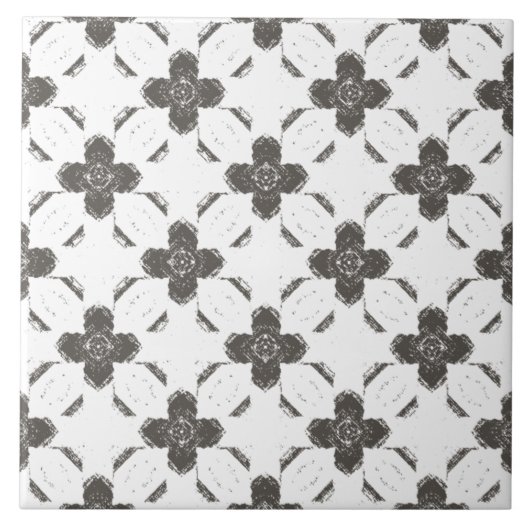 Keramische tegel Bronze Flowers Tegeltje (Voorkant)