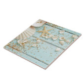 Keramische tegel - Dag bij strand Tegeltje (Zijkant)