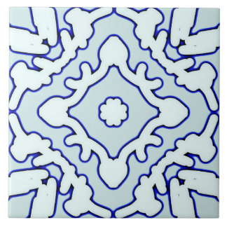 Keramische Tegel, een elegant blauwgroen klassiek Tegeltje