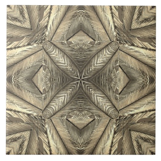 Keramische Tegel, een elegant houten textuurontwer Tegeltje (Voorkant)