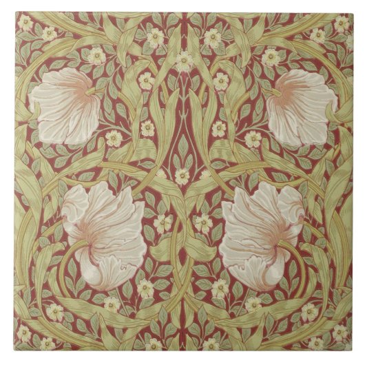 Keramische tegel fireplace William Morris design 0 Tegeltje (Voorkant)