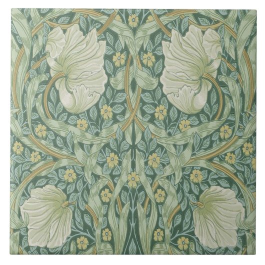 Keramische tegel fireplace William Morris design 0 Tegeltje (Voorkant)