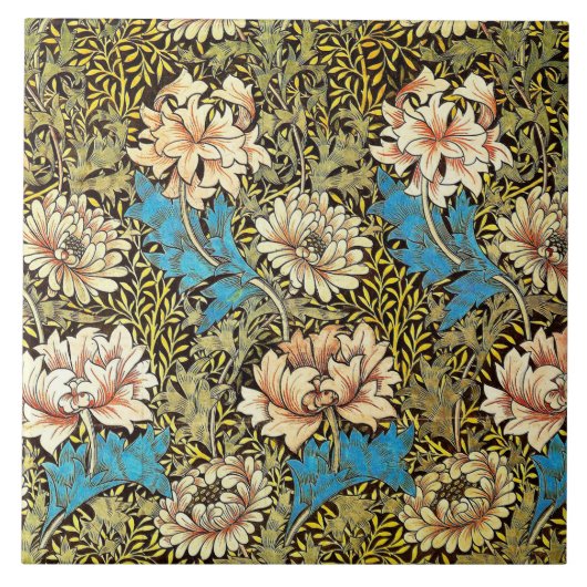 Keramische tegel fireplace William Morris design 0 Tegeltje (Voorkant)