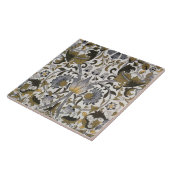 Keramische tegel fireplace William Morris design 0 Tegeltje (Zijkant)