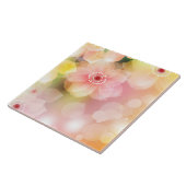 Keramische tegel - Geel Roze hechte hedendaagse Tegeltje (Zijkant)