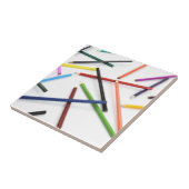 Keramische Tegel, gekruist Tegeltje (Zijkant)