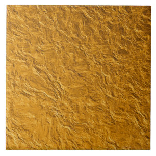 Keramische Tegel - Gold Leaf Textured Tegeltje