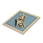 Keramische tegel, goud en zwart tegeltje (Zijkant)