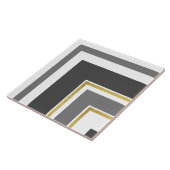 Keramische Tegel - grijze goudpijp Tegeltje (Zijkant)