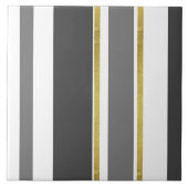 Keramische tegel - Grijze schaduwen met goudsplits Tegeltje (Voorkant)