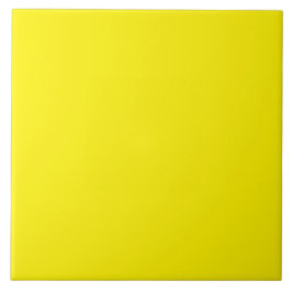 Keramische Tegel - Heldergeel - Decoratieve Tegel Tegeltje