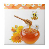 Keramische Tegel Honingbijen Tegeltje (Voorkant)