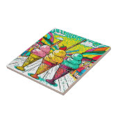 Keramische Tegel Ice Cream Acryl Wall Tegel Art Tegeltje (Zijkant)