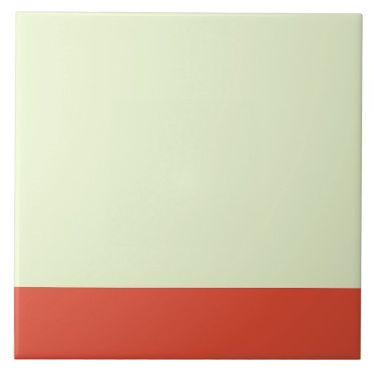 Keramische Tegel in twee kleuren Tegeltje (Voorkant)