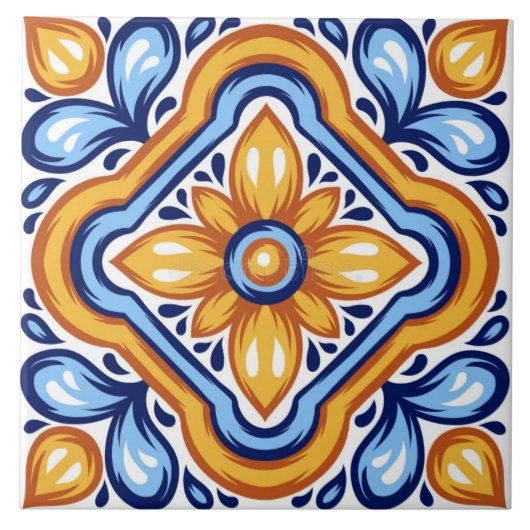 Keramische Tegel - Italiaans stijl Mediterraan Tegeltje (Voorkant)