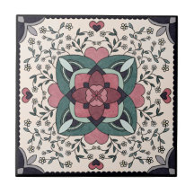 Keramische Tegel, klein (4,25 x 4,25 inch)