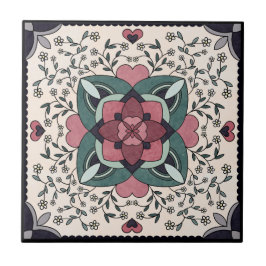Keramische Tegel, klein (4,25 x 4,25 inch) Tegeltje