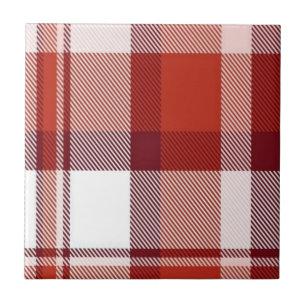 Keramische Tegel Kleurrijke Kleuren Rood Plaid Tegeltje