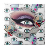 Keramische Tegel Makeup Oogschaduw Tegeltje (Voorkant)