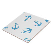 Keramische Tegel met anker Pattern Tegeltje (Zijkant)