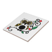 Keramische tegel met bovengrondse vormgeving tegeltje (Zijkant)