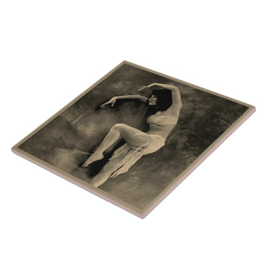 Keramische tegel met danser Foto Tegeltje (Zijkant)