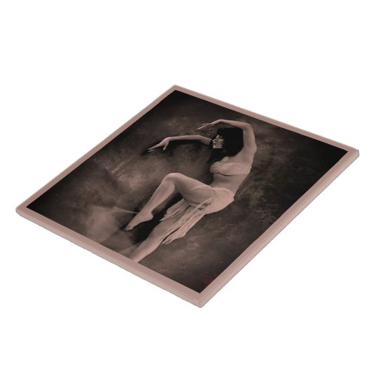 Keramische tegel met  danser Foto Tegeltje (Zijkant)