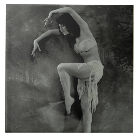 Keramische tegel met  danser Foto Tegeltje (Voorkant)