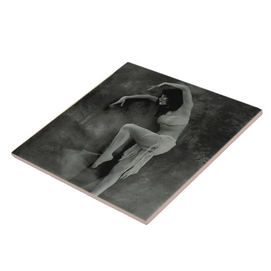 Keramische tegel met  danser Foto Tegeltje (Zijkant)