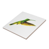 Keramische tegel met een ontwerp voor een kolibrie tegeltje (Zijkant)