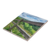 Keramische tegel met Engelse landingsgestel Tegeltje (Zijkant)