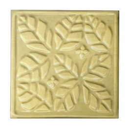 Keramische tegel met geel geel van gestyleerd scho tegeltje