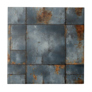 Keramische Tegel met metaalstructuur Tegeltje