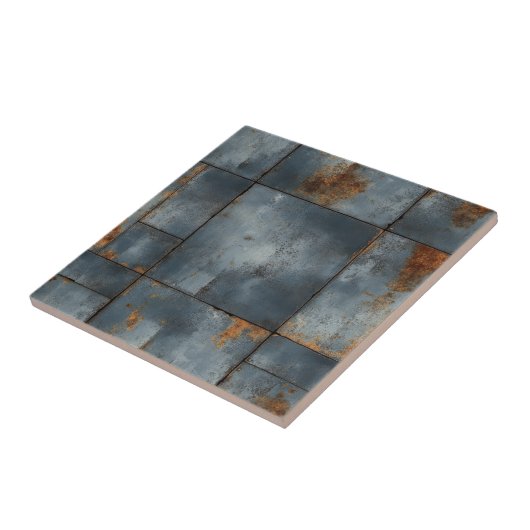 Keramische Tegel met metaalstructuur Tegeltje (Zijkant)