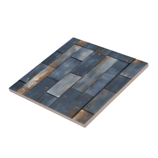 Keramische Tegel met metaalstructuur Tegeltje (Zijkant)