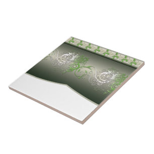 Keramische tegel met Swirl Design Tegeltje