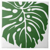 keramische tegel met tropisch patroon tegeltje (Voorkant)