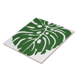 keramische tegel met tropisch patroon tegeltje