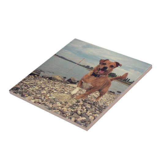 Keramische Tegel met vierkante Afbeeldingen Tegeltje (Zijkant)