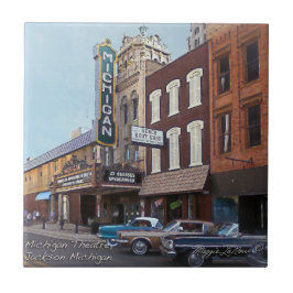 Keramische tegel - Michigan Theater Jackson Michig Tegeltje