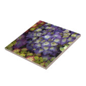 Keramische Tegel Onderzetter, bloementuin Hydrange Tegeltje (Zijkant)