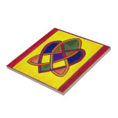 Keramische tegel Onderzetter Tegeltje (Zijkant)