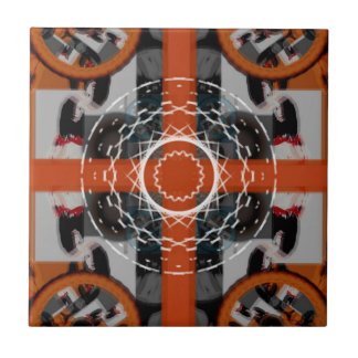 Keramische tegel (oranje rotator van Adelaide) Tegeltje
