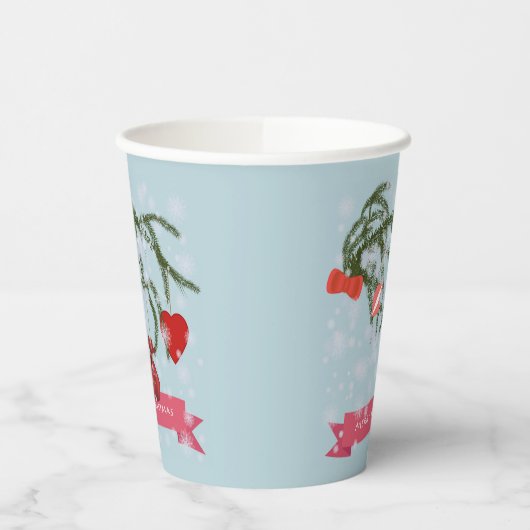 Keramische Tegel Papieren Bekers (Links)