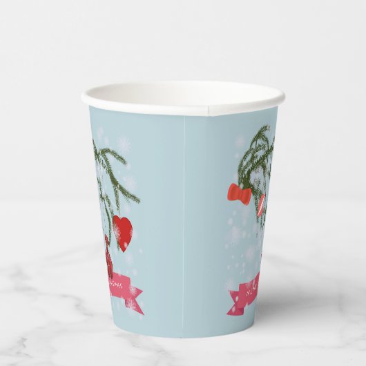 Keramische Tegel Papieren Bekers (Rechts)