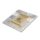 Keramische Tegel Paris France Nieuws Tegeltje (Zijkant)